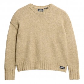 блуза,дамски,пуловери,дамски,плетени,дрехи,superdry,essential,sweater,fudge,brown,(beige)