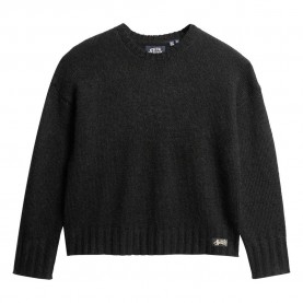 блуза,дамски,пуловери,дамски,плетени,дрехи,superdry,essential,sweater,truest,navy,(black)