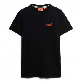 тениска,мъжки,тениски,superdry,essential,logo,embroidered,short,sleeve,t,shirt,black,hazard,orange,(black)
