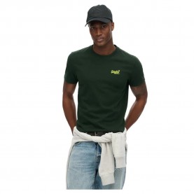 тениска,мъжки,тениски,superdry,essential,logo,embroidered,short,sleeve,t,shirt,forest,green,fluro,yellow,(green)
