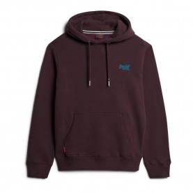суичър,мъжки,пуловери,superdry,essential,logo,hoodie,rich,deep,burgundy,(brown)
