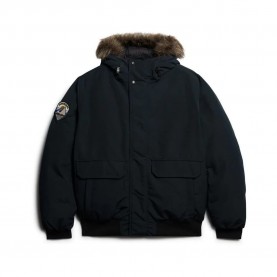 яке,мъжки,якета,superdry,everest,faux,fur,bomber,jacket,eclipse,navy,(black)