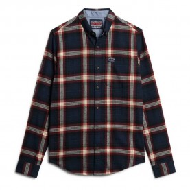 карирана,риза,мъжки,ризи,superdry,lumber,long,sleeve,shirt,oregon,check,navy,(blue)