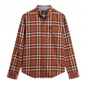 карирана,риза,мъжки,ризи,superdry,lumber,long,sleeve,shirt,oregon,check,orange,(orange)