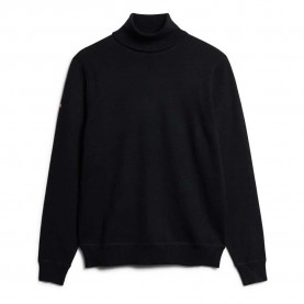 блуза,мъжки,пуловери,superdry,merino,high,neck,sweater,black