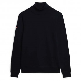 блуза,мъжки,пуловери,superdry,merino,high,neck,sweater,darkest,navy,(black)