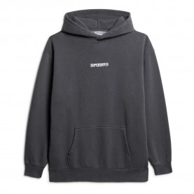 суичър,мъжки,пуловери,superdry,micro,logo,graphic,loose,hoodie,ebony,(grey)