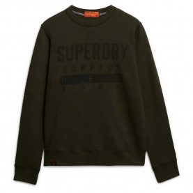 блуза,мъжки,пуловери,superdry,surplus,graphic,sweatshirt,washed,dark,olive,(green)