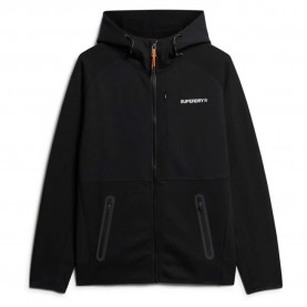 блуза,мъжки,пуловери,superdry,tech,logo,full,zip,sweatshirt,black