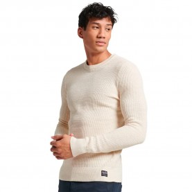блуза,мъжки,пуловери,superdry,textured,sweater,beige,(ecru,heather)