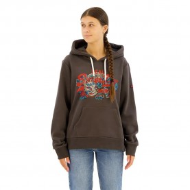 суичър,дамски,блузи,superdry,tokyo,vl,graphic,hoodie,brown,(vintage,black)