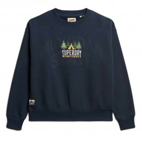 блуза,дамски,блузи,superdry,travel,souvenir,loose,sweatshirt,eclipse,navy,(blue)