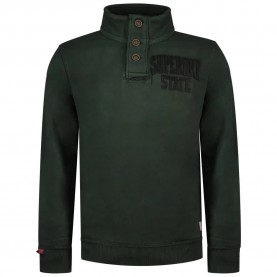 блуза,мъжки,пуловери,superdry,vintage,athletic,henley,sweatshirt,green,(academy,dark,green)