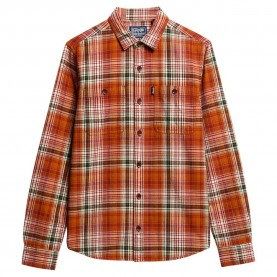 карирана,риза,мъжки,якета,superdry,vintage,check,overshirt,boseman,check,orange,(orange)