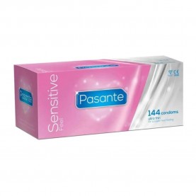 хигиена,тяло,pasante,sensitive,condoms,144,units,pink,(clear)