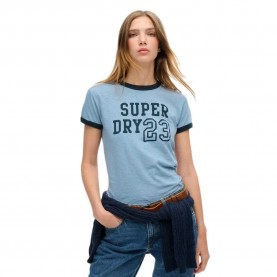тениска,дамски,тениски,superdry,athletic,ringer,fitted,short,sleeve,t,shirt,blue,(tidal,blue,slub)