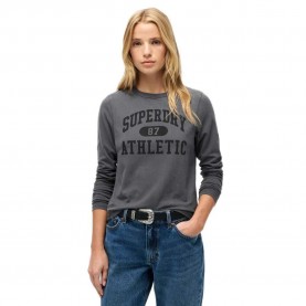 тениска,дамски,тениски,superdry,athletic,ringer,slim,long,sleeve,t,shirt,dark,slate,grey,(grey)