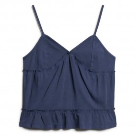 потник,дамски,блузи,дамски,ризи,superdry,tiered,jersey,cami,sleeveless,blouse,richest,navy,(blue)