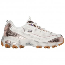 маратонки,дамски,маратонки,skechers,d´lites,trainers,natural,leather,multi,trim,(white)