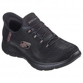 маратонки,дамски,маратонки,skechers,summits,trainers,black,mesh,black,rose,gold,trim,(black)