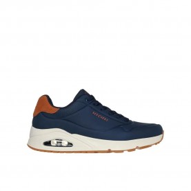 маратонки,мъжки,маратонки,skechers,uno,trainers,navy,durabuck,chestnut,suede,mesh,trim,(blue)