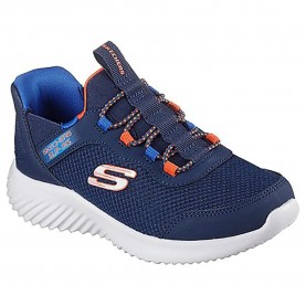 Маратонки Skechers Bounder Brisk Burst trainers - Blue (Navy Black Synthetic / Textile / Black Trim / Blue & Orange Trim) маратонки,мъжки,маратонки,дамски,маратонки,skechers,bounder,brisk,burst,trainers,blue,(navy,black,synthetic,textile,black,trim,blue,&,orange,trim)