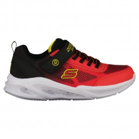 маратонки,детски,маратонки,skechers,meteor,lights,krendo,trainers,red,(red,&,black,textile,synthetic,yellow,trim)