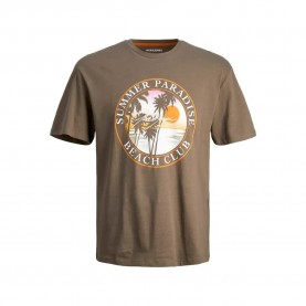 тениска,мъжки,тениски,jack,&,jones,summer,short,sleeve,t,shirt,brown,(brown)