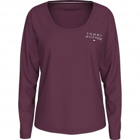 тениска,дамски,пижами,tommy,hilfiger,uw0uw05224,long,sleeve,pyjama,t,shirt,purple