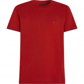 тениска,мъжки,тениски,tommy,hilfiger,essential,reg,fit,solid,short,sleeve,t,shirt,red