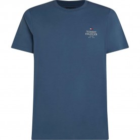 тениска,мъжки,тениски,tommy,hilfiger,stack,short,sleeve,t,shirt,aegean,sea,(blue)