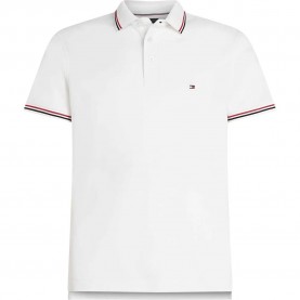 мъжки,блузи,с,яка,tommy,hilfiger,tipped,slim,fit,short,sleeve,polo,white
