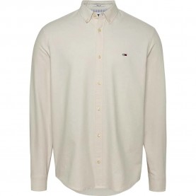 риза,с,дълъг,ръкав,мъжки,ризи,tommy,jeans,entry,reg,oxford,long,sleeve,shirt,beige,(newsprint)