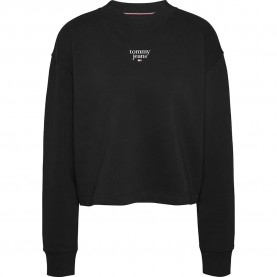 блуза,дамски,блузи,tommy,jeans,essential,logo,1,ext,sweatshirt,black