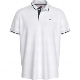 дънки,мъжки,блузи,с,яка,tommy,jeans,reg,tipped,short,sleeve,polo,white