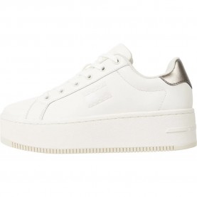 маратонки,дамски,маратонки,tommy,jeans,flatform,metallic,trainers,white
