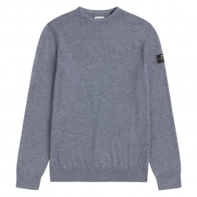 блуза,мъжки,пуловери,ecoalf,bayona,sweater,grey,blue,melange,(grey)