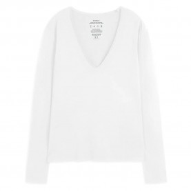 тениска,дамски,тениски,ecoalf,bea,long,sleeve,t,shirt,white,(white)