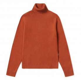 блуза,мъжки,пуловери,ecoalf,brun,sweater,orange,(orange,melange)