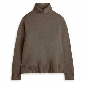 блуза,дамски,пуловери,дамски,плетени,дрехи,ecoalf,caqui,sweater,brown,melange,(brown)