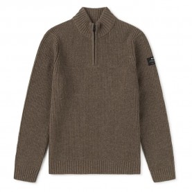 блуза,мъжки,пуловери,ecoalf,drago,sweater,brown,melange,(brown)