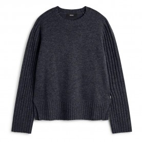 блуза,дамски,пуловери,дамски,плетени,дрехи,ecoalf,eucalipto,sweater,deep,navy,(grey)