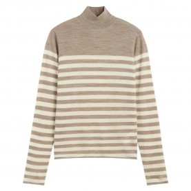 блуза,дамски,пуловери,дамски,плетени,дрехи,ecoalf,faya,sweater,brown,(dark,sand,melange)