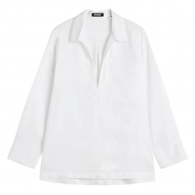 риза,с,дълъг,ръкав,дамски,блузи,дамски,ризи,ecoalf,vega,long,sleeve,shirt,white