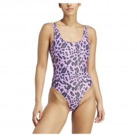 бански,костюм,дамски,бански,костюми,adidas,essentials,animal,print,u,back,swimsuit,purple,(preloved,purple,white)