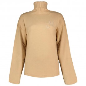 блуза,дамски,пуловери,дамски,плетени,дрехи,hinnominate,hmabw01178,high,neck,sweater,beige,(hazelnut)