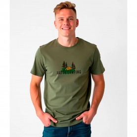 тениска,мъжки,тениски,kruskis,happy,camping,short,sleeve,t,shirt,green,(dark,army,green)