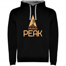 суичър,мъжки,пуловери,kruskis,peak,two,colour,hoodie,black,grey,(black)