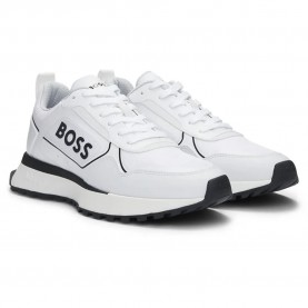 Маратонки BOSS Jonah Runn Merbl 10248594 trainers - White (Natural) маратонки,мъжки,маратонки,дамски,маратонки,boss,jonah,runn,merbl,10248594,trainers,white,(natural)