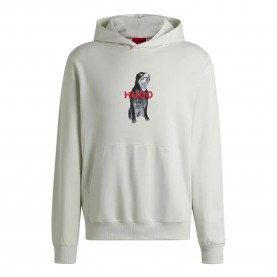 суичър,мъжки,пуловери,hugo,dartchon,10261831,hoodie,white,(natural)